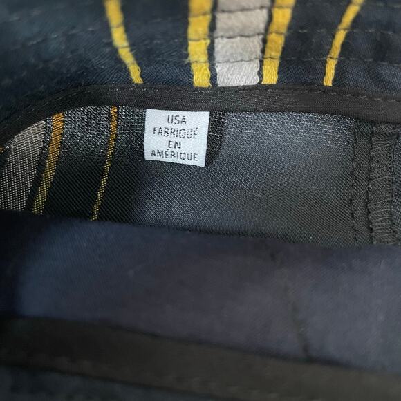 Tanya Taylor Tomi Flared Cotton Twill Mini Skirt Navy Stripe 6 $165 - Picture 5 of 10